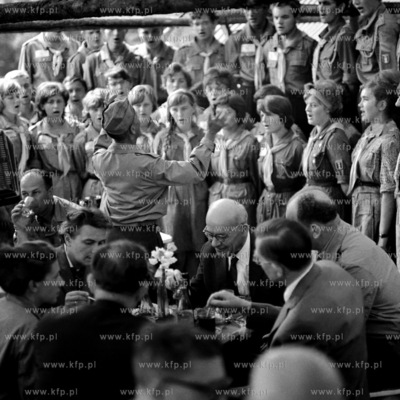 Wladyslaw Gomulka - I sekretarz KC PZPR podczas wizyty...