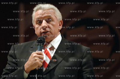 Wicepremier i Minister Rolnictwa Andrzej Lepper przyjechal...