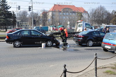 Gdansk. Wypadek na Walach Jagiellonskich na wysokosci...