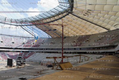 Warszawa Stadion Narodowy rowno rok przed Euro2012.
08.06.2011
fot....