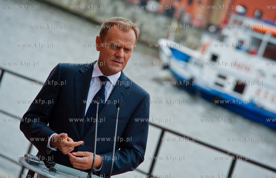 Gdansk, taras Polskiej Filharmonii Baltyckiej. Konferencja...