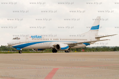 Port Lotniczy Gdansk im. Lecha Walesy. Nz.Boeing 737...