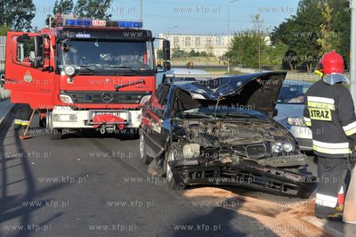 Sopot Droga Zielona. Wypadek samochodowy. Samochod...