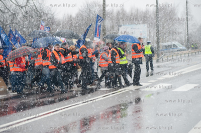 Mianowice koło Słupska. Blokada drogi krajowej numer...