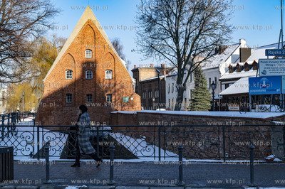 Gdańsk. Ostatni odcinek Kanału Raduni przepływajacy...