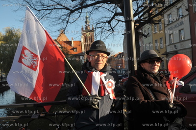 Gdansk. Parada z okazji 93 rocznicy odzyskania przez...