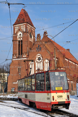 Gda "sk Siedlce. Ul. Kartuska. Petla tramwajowa  przy...