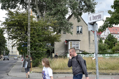 Gdańsk Brzeźno. Ul. Dworska, róg PCK.23.06.2018...