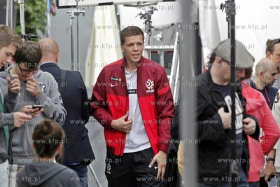 Gdansk. Restauracja Stacja de Luxe. Pilkarze reprezentacji...