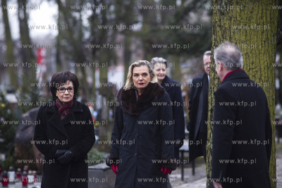 Cmentarz Garnizonowy w Gdańsku.  Minister Anna Maria...