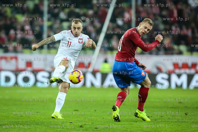 Stadion Energa Gdańsk. Mecz towarzyski Polska- Czechy....