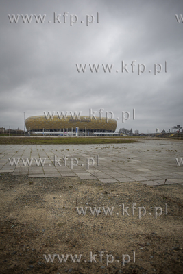 Teren przy Stadionie Energa Gdańsk, na którym w przyszłości...