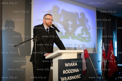 Gdańsk. Konwencja wyborcza Grzegorza Brauna, 
kandydata...