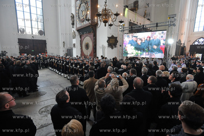 Gdansk. Bazylika Mariacka. Pogrzeb Macieja Plazynskiego,...