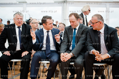 Gdansk. Rebiechowo. Uroczystosc wmurowania kamienia...