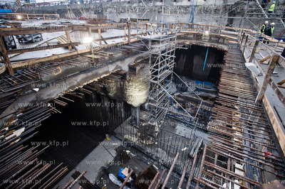 Gdansk. Powstajacy Wezel Marynaki Polskiej. Uroczystosc...