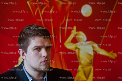 Gdansk. Sala Herbowa budynku Rady Miasta. Konferencja...