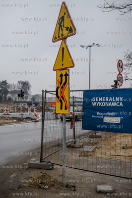 Gdansk. Przygotwania do zmian organizacji ruchu, polegajacych...