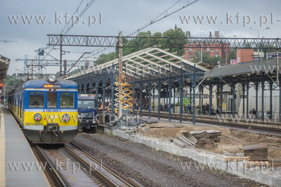 Gdańsk. Remont peronu na Dworcu Głównym PKP.
13.09.2017
fot....