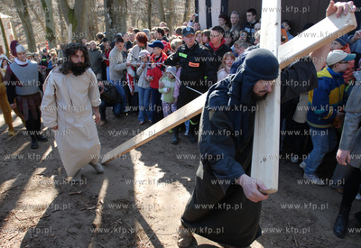 W scenerii Kaszubskiej Golgoty zostala odegrana Inscenizacja...
