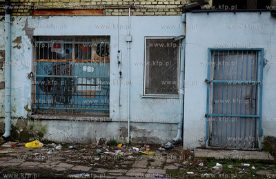 Gdansk. Okolice dawnej rzezni. Niszczejace budynki...