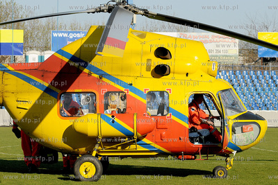 Podczas meczu rugby pomiedzy druzynami Arki Gdynia...