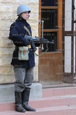 Plan zdjeciowy filmu o masakrze robotnikow na Wybrzezu...