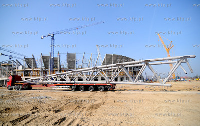 Budowa stadionu PGE Arena na Gdanskiej Letnicy. Nz....