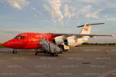 Gdansk, Rebiechowo. Nz. Avro RJ 85 TNT. 10.09.2012...
