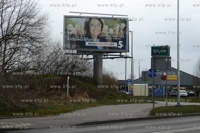 Bilbord wyborczy Malgorzaty Kidawy - Blonskiej na Granicy...