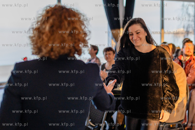 Sopot.  Mamuszki 14.  Prezydent Sopotu Magdalena Czarzyńska-Jachim...