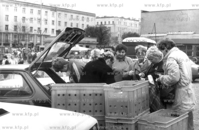 Handel obwozny na tzw Manhattanie w Gdansku - Wrzeszczu....