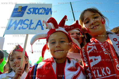 Gdansk. Przymorze. Otwarcie boiska wybudowanego w ramach...