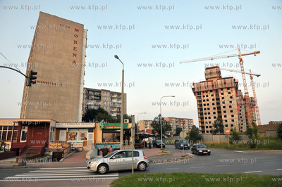 Budowa Centralparku na gdanskiej Morenie. Widok od...