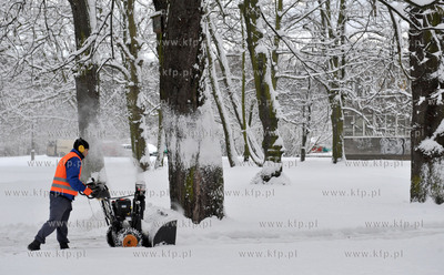 Zima w Parku Akademickim na al. Zwyciestwa w Gdansku-Wrzeszczu....