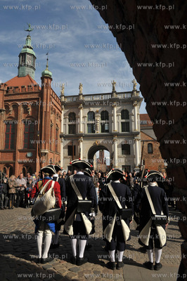 Gdańsk. Plac między Złotą Bramąi Katownią. Historyczna...