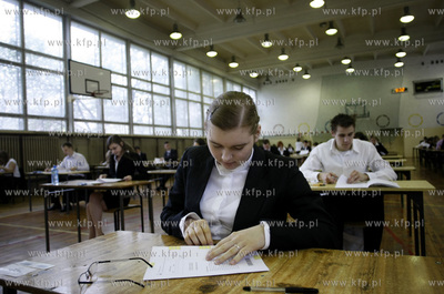 Gdansk. Liceum Ogolnoksztalcace nr XV. Matura pisemna...