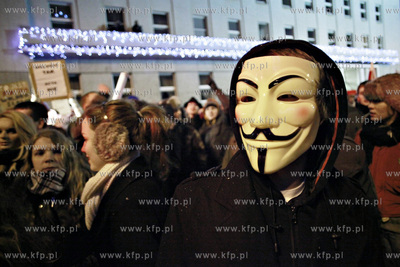 Gdynia, Protest internautow przeciwko podpisaniu przez...