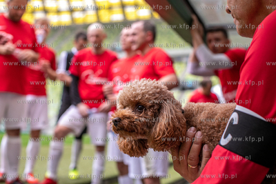 Stadion Gdańsk. Mecz towarzyski drużyn piłkarskich...