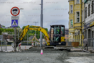 Budowa ścieżki rowerowej na Hucisku w Gdańsku. 28.05.2021...