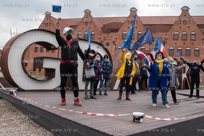 Gdańsk. 16. rocznica wejścia Polski do Unii Europejskiej....