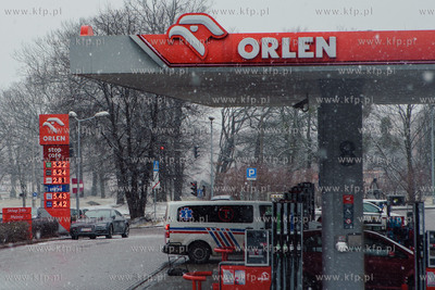 Stacja paliw ORLEN na ul. gen H. Dąbrowskiego w Gdańsku....
