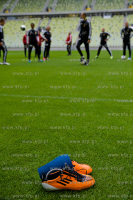 Gdansk. Stadion PGE Arena. Pierwszy oficjalny trening...