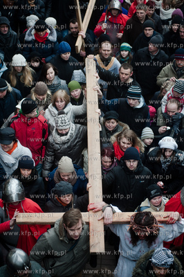 Wielki Piatek. Misterium Meki Panskiej na ulicach Gdanska.
29.03.2013
fot....