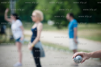Gdansk. Bulodrom w Parku Reagana. Turniej petanque...