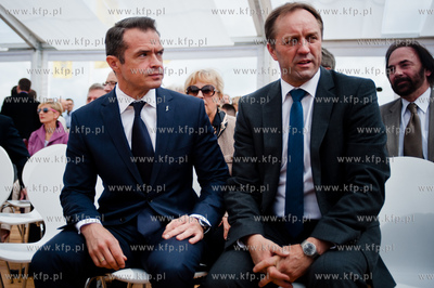 Gdansk. Rebiechowo. Uroczystosc wmurowania kamienia...