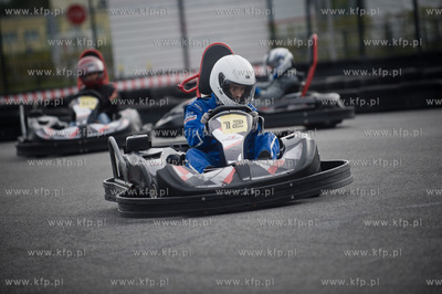 Gdansk. Stadion PGE Arena. Tor gokartowy PitStop. Pierwsze...