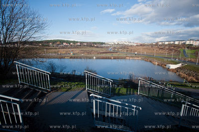 Gdansk. Zbiornik retencyjny Augustowska. Konferencja...