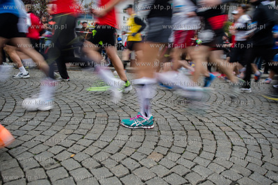 Gdynia. Skwer Kosciuszki. Start Biegu Niepodleglosci....