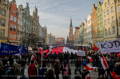 Gdansk. Manifestacja pod haslem W obronie Twojej wolnosci,...